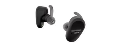 WF-SP800N ブラック SONY WF-SP800N Noise Cancelling ANC Czarny Słuchawki