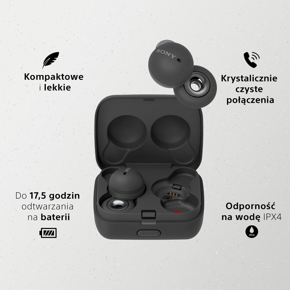 Słuchawki bezprzewodowe Sony LinkBuds | WF-L900 (grafitowe)