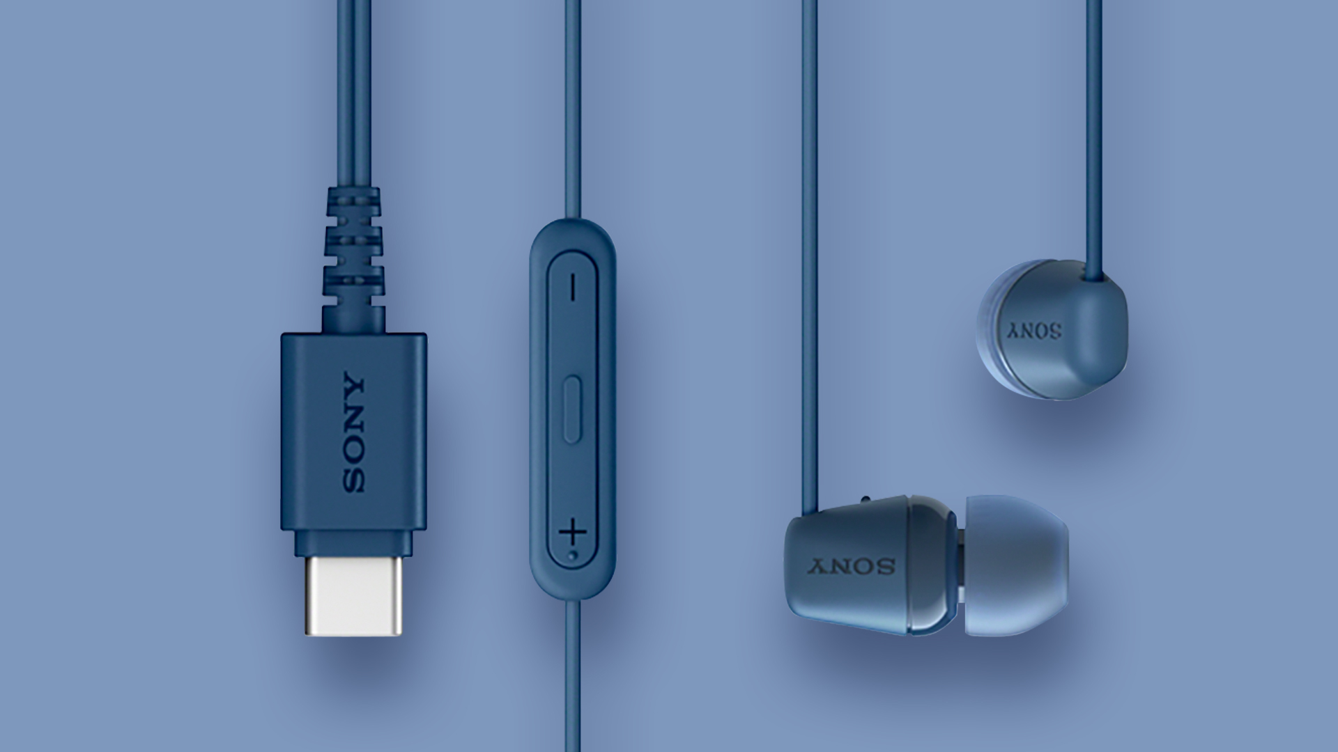 Słuchawki douszne Sony IER-EX15C, niebieskie