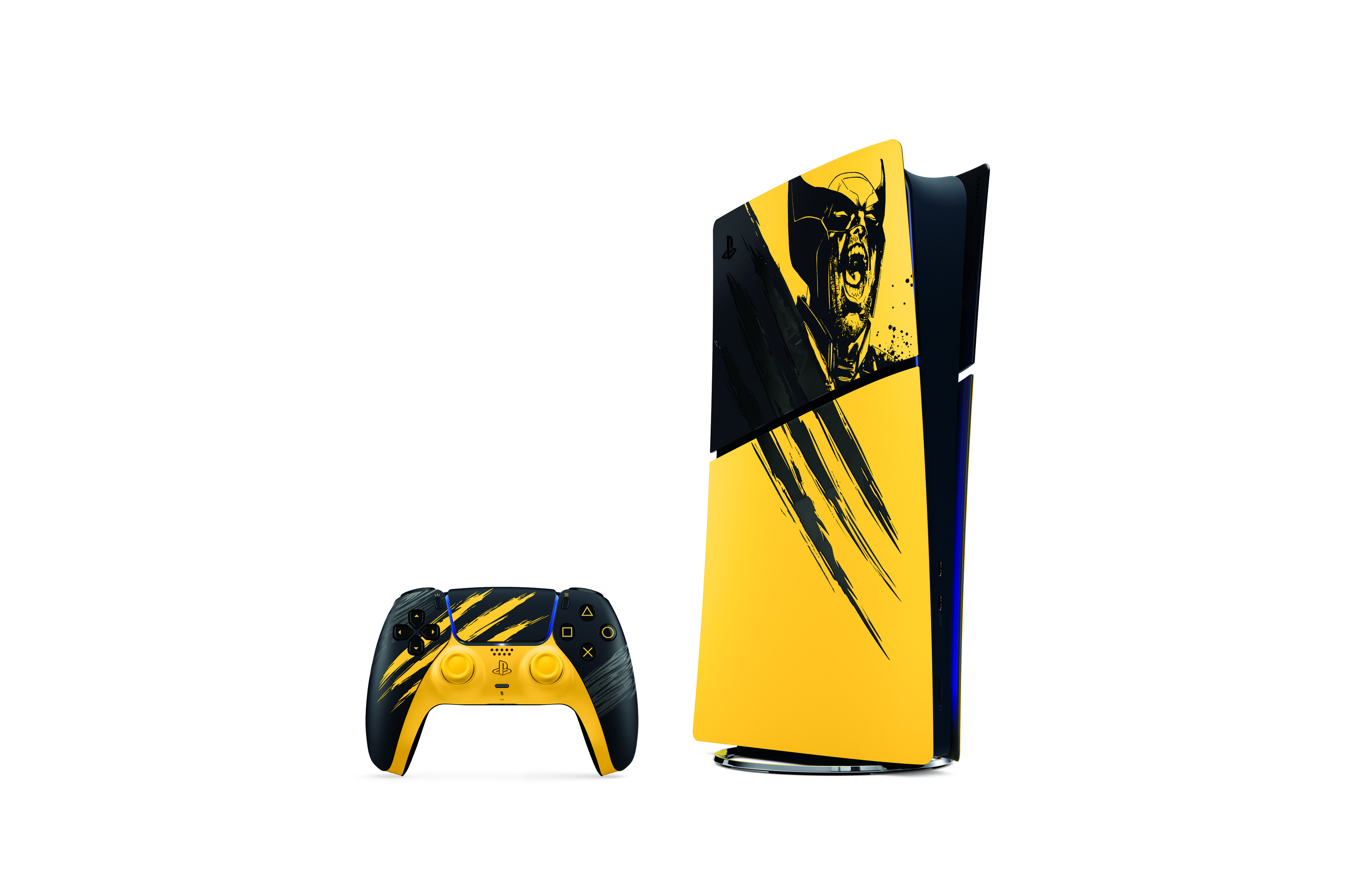 Zestaw PS5 Digital Edition Marvel's Wolverine Battle Yellow - konsola i kontroler DualSense