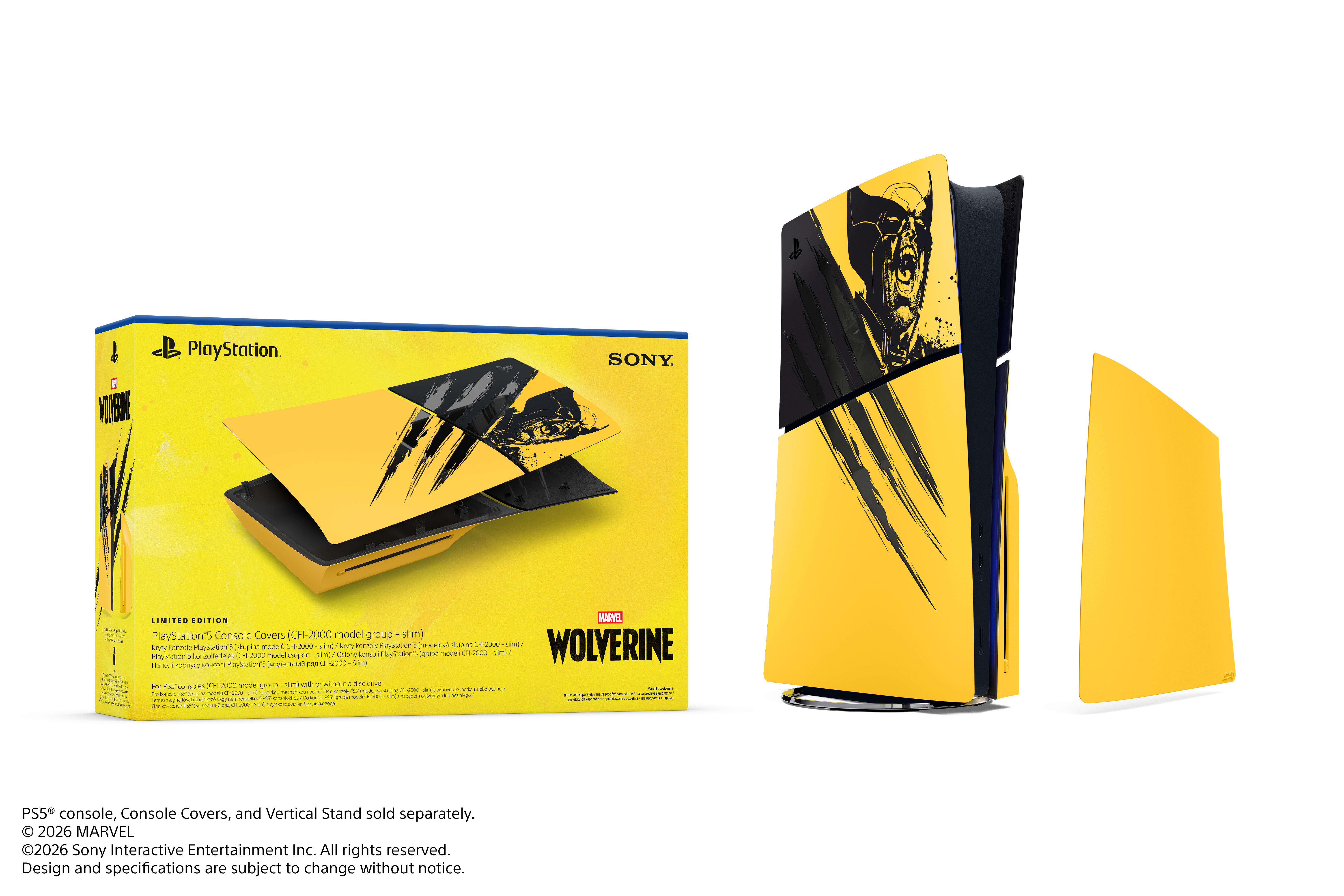 Opakowanie oslon konsoli PS5 Marvel's Wolverine Battle Yellow