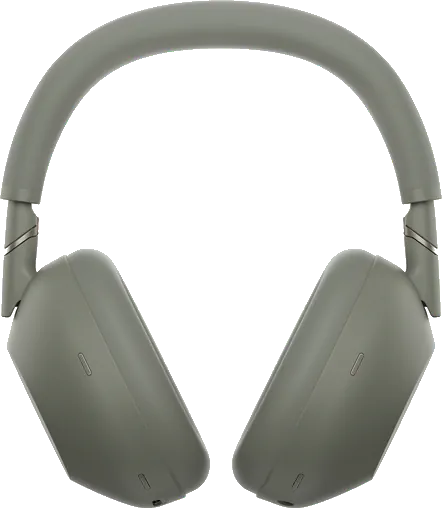 Sony WH-1000XM6 w kolorze oliwkowym, widok z przodu