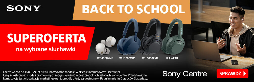 Back to school - promocja na słuchawki Sony