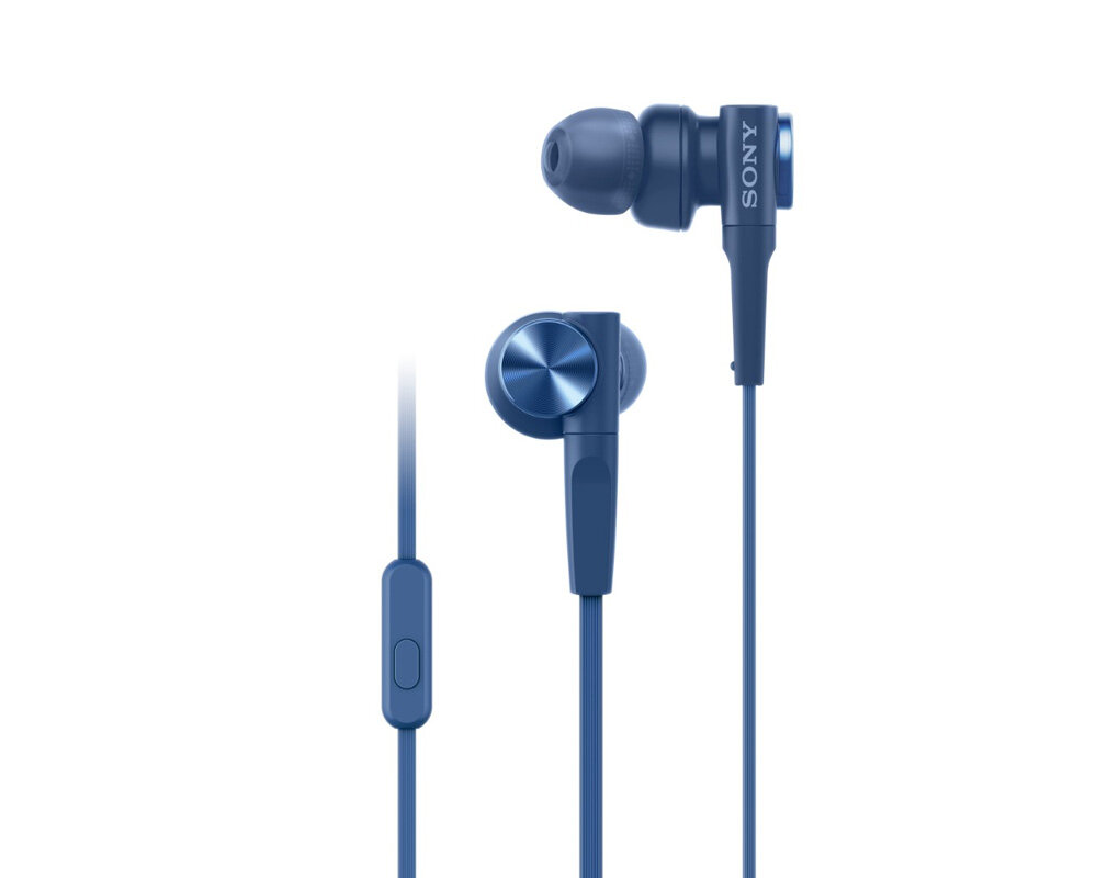 Słuchawki przewodowe Sony (niebieskie) | MDR-XB55APL