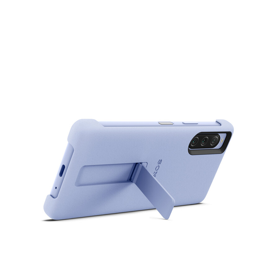 Custodia Sony Xperia 10 V Originale - Colore Lavanda, Antibatterica, Con Plastica Riciclata SORPLAS, Design Ergonomico