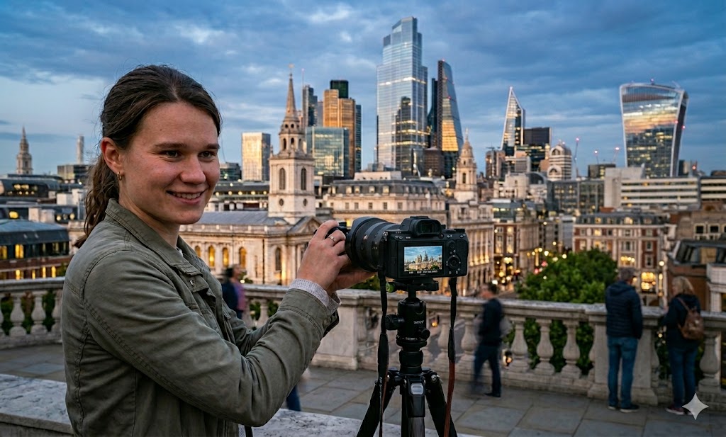 Produkcja wideo — kamera filmowa na statywie podczas realizacji nagrania