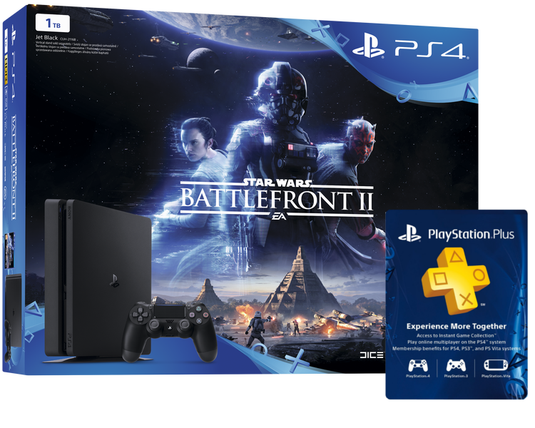 Battlefront : Konsola PS4 Slim 1TB + Gra Star Wars Battlefront II